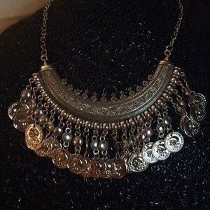 Bohemian coin necklace